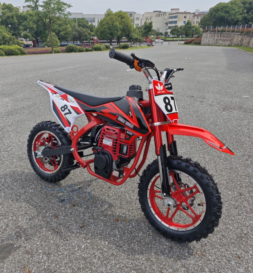 Small Motorcycle with 2-Stroke and 4-Stroke Engines, 49Cc Fuel Version, Small Off-Road Vehicle K6 Mountain Bike Pedal