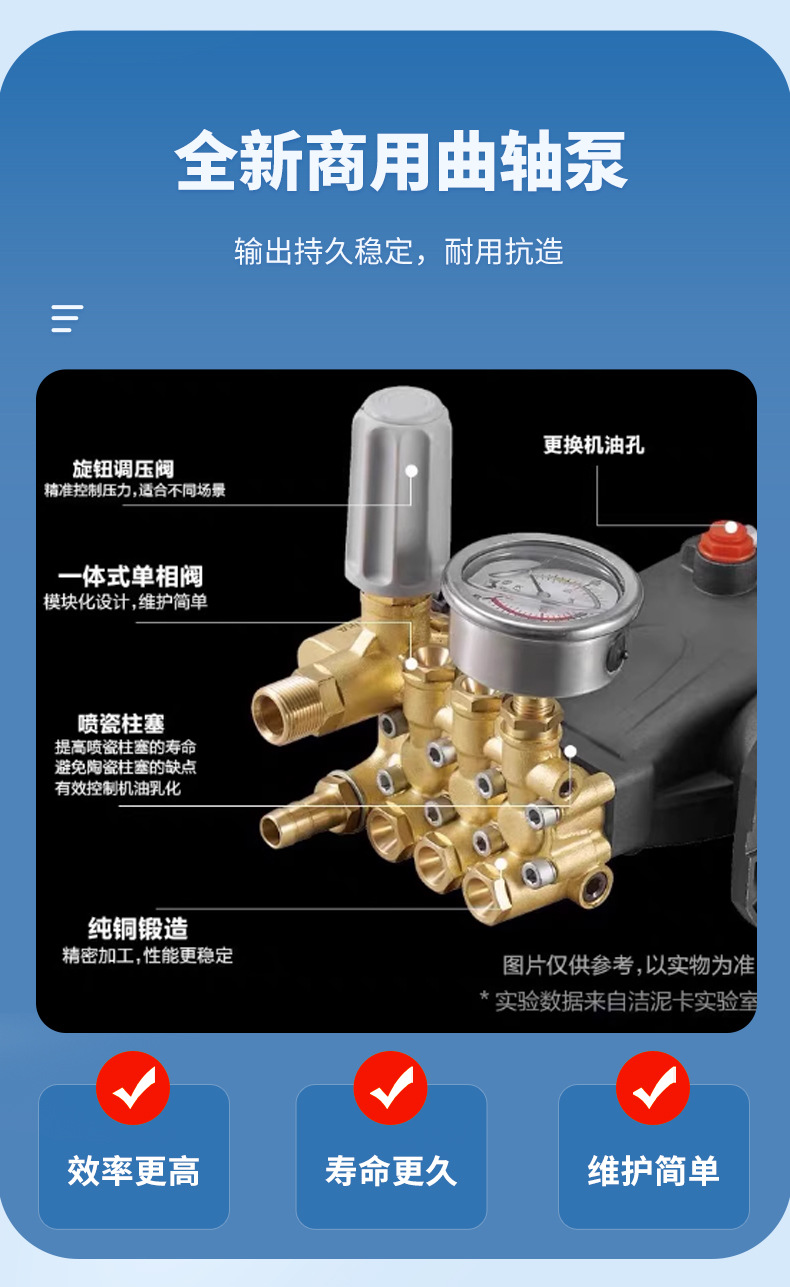 Warrior Car Wash Machine Mud Cleaner Series High-Pressure Car Washer 28t2 Ultra-High Pressure Water Pump High-Power 220V Cleaning Machine