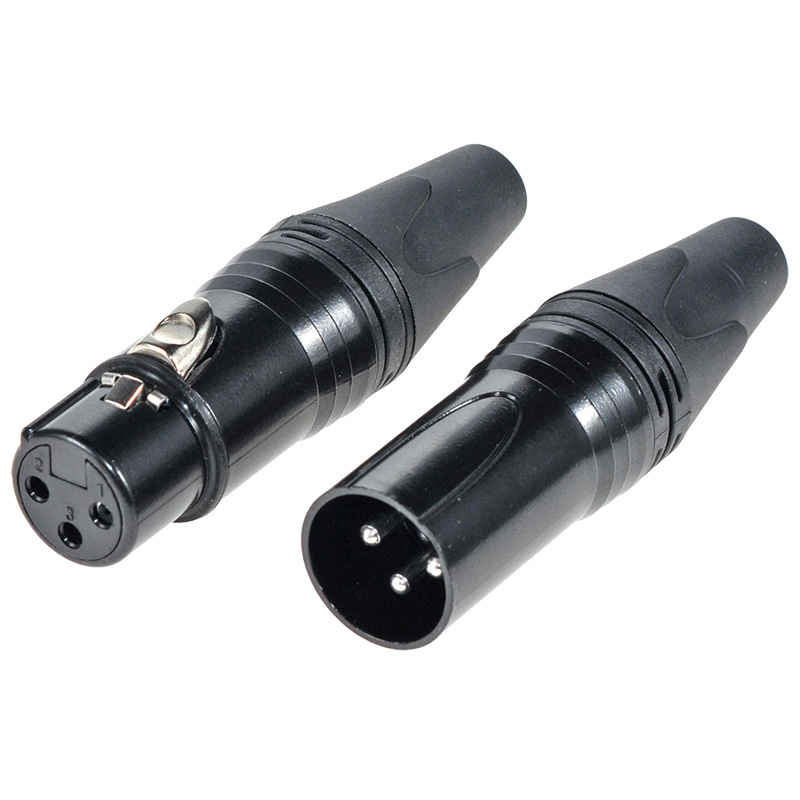 Cabeza de cañón de audio HF enchufe de alimentación iluminación de escenario pantalla micrófono XLR equilibrio image 8