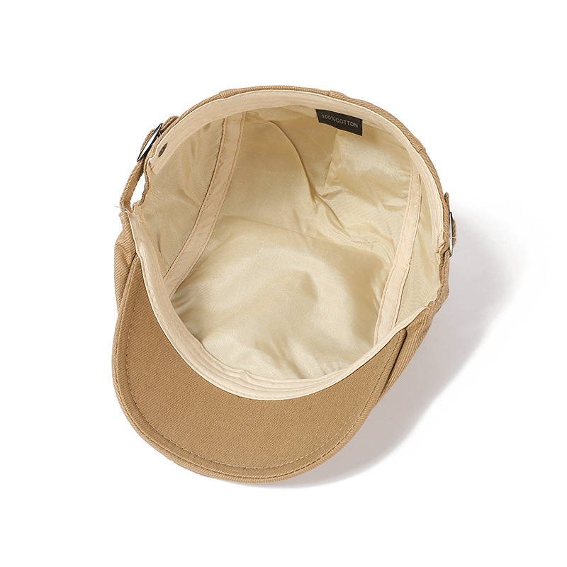 Baixiaoyuan japonés retro peaked Cap hombres y mujeres artístico boina monocromo sombrero Amazon sombrero delantero