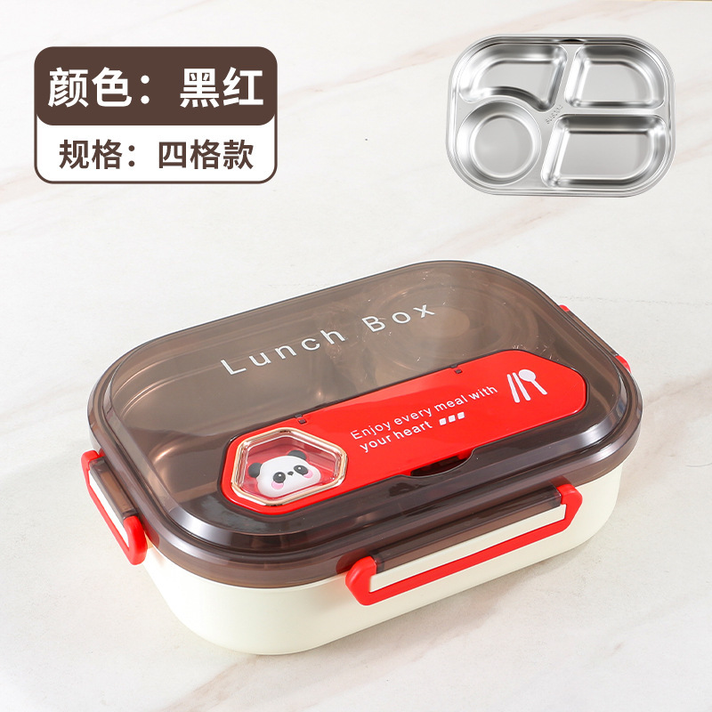 弁当箱 304ステンレス製 学生用弁当箱 会社員用弁当箱 食材分離 ポータブル保温弁当箱 仕切り付き弁当箱|undefined