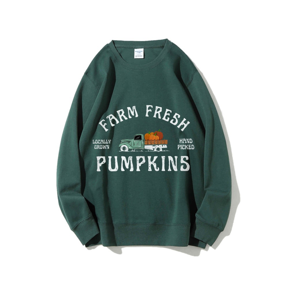 Granja Pumpkin Sweatshirt Fall Crewneck Sweatshirt Pumpk