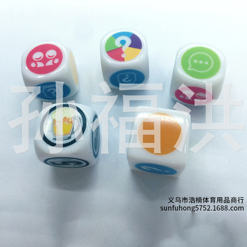 acrylic dice