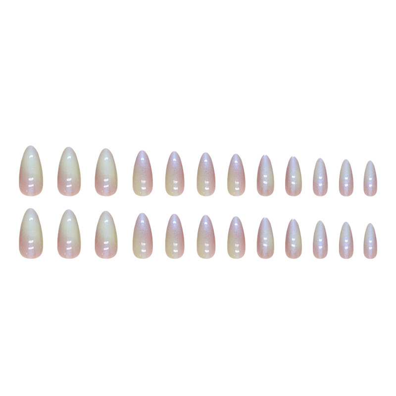 Amélioration des aurores colorées en amande à tête ronde, nouveau produit d'été, faux ongles accrocheurs, amélioration des ongles finis_voghion.com