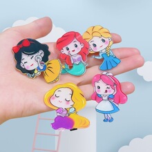 韩版可爱闪粉Q版公主发夹卡通儿童发饰学生发卡小女孩刘海夹侧夹