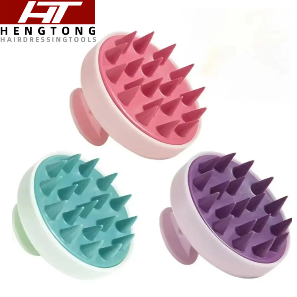 Cepillo de champú de silicona al por mayor de fábrica cepillo de champú de cuero cabelludo de masaje cepillo de champú de artefacto de bebé suave para hombres