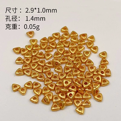 Zərgərlik ara hissələri, S925 Silver Gold-Plated Pumpkin Beads Spacer - one-gram-of-broken-silver-is-about-17-pieces