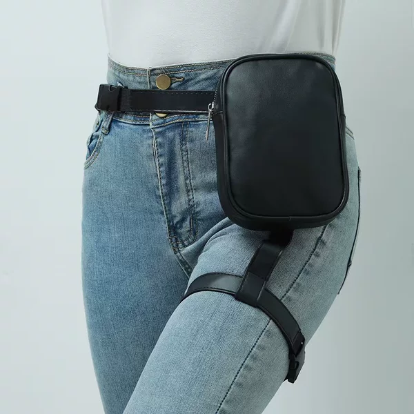 Sports Sexy Leg Bag, Data Storage Bag, Multi-Functional Sports Leather Waist Bag Wholesale