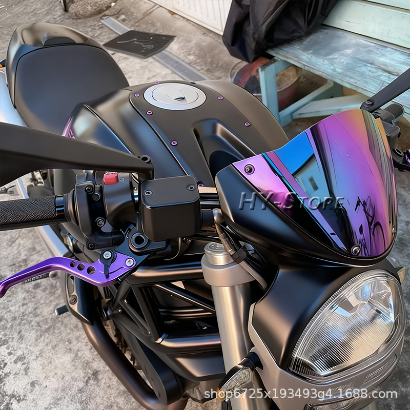 Suitable for Ducati 696/796/79/m1000 Front Windshield Windshield High Quality Textured Windshield