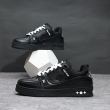黑武士男鞋春秋新款潮流百搭秋季运动休闲小白板鞋男女潮鞋子8003