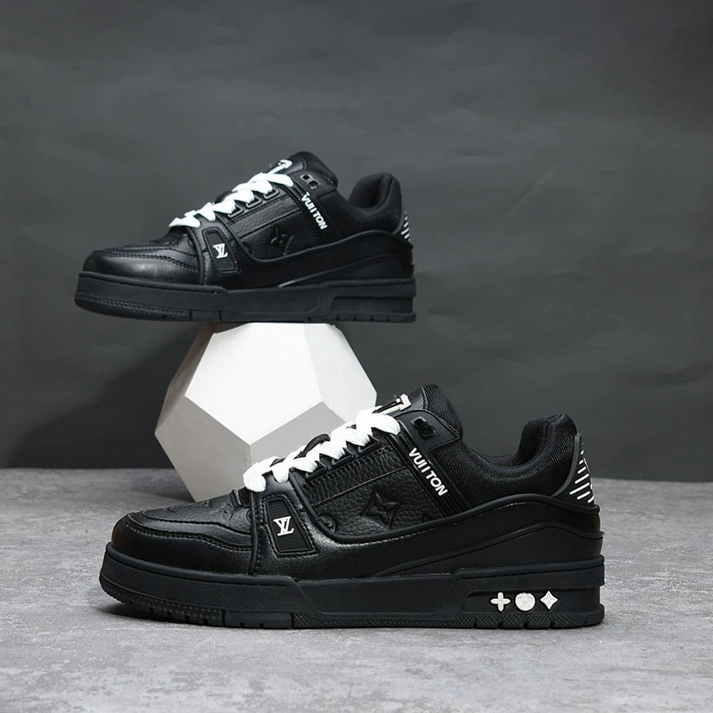 Черная самурайская мужская обувь весна и осень новый тренд дикие осенние виды спорта и повседневные маленькие белые туфли для мужчин и женщин 8003