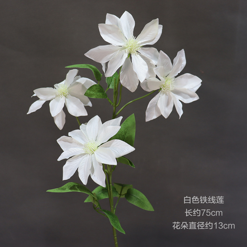 Material de flor de boda blanco brumoso artificial Misty Wedding Hall decoración camino plomo arreglo de flores techo flor artificial Flor de plástico