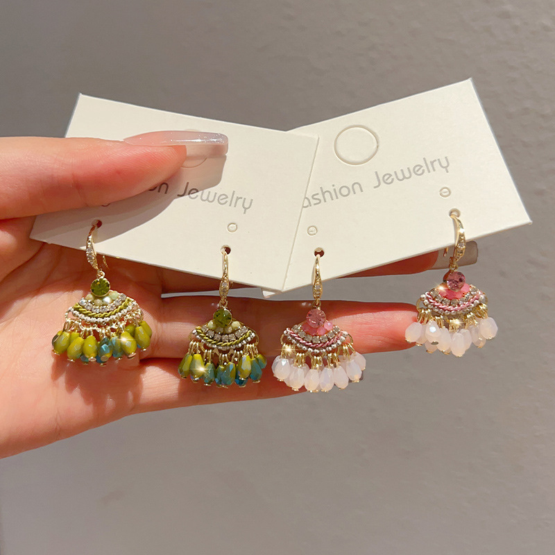 Retro ethnic small design fashionable earrings