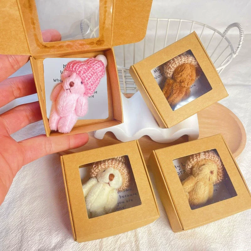 Mini Plush Teddy Bear in Box Cross-border Pocket Teddy Bear Mini Plush Teddy Bear in Box