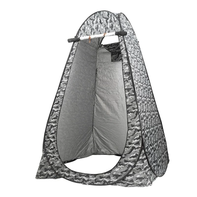 Avtomobil dam çadırları — Changing Clothes, Bathing and Changing - gray-camouflage-silver-coated-2-windows-single-person