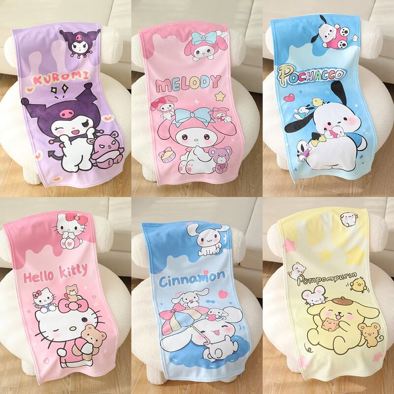 Cute Sanding Towel Merlot Kulomi Long Towel Cartoon Peripheral Animation Children's Household Absorbent Face Towel