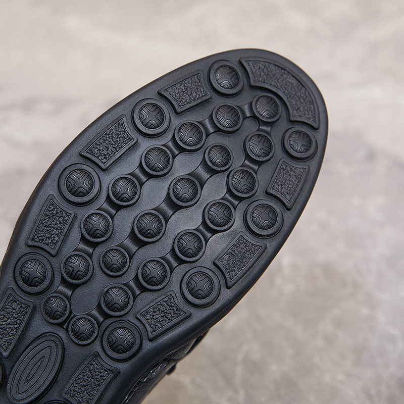 Nuovo set di scarpe comode da uomo in pelle con stampa alla moda, tendenza casual_voghion.com