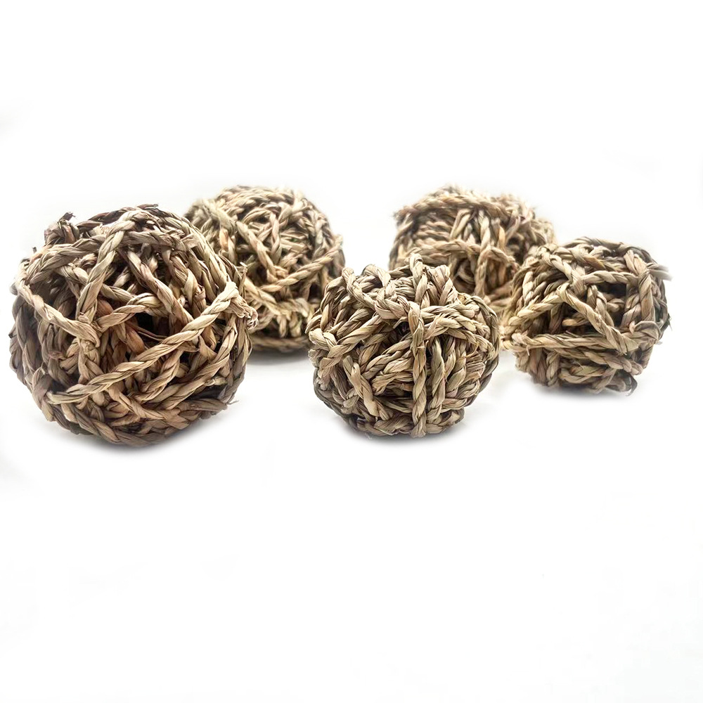 Pelota Molar de Hierba Marina para Conejos de Hierba Natural para Conejos y Cobayas