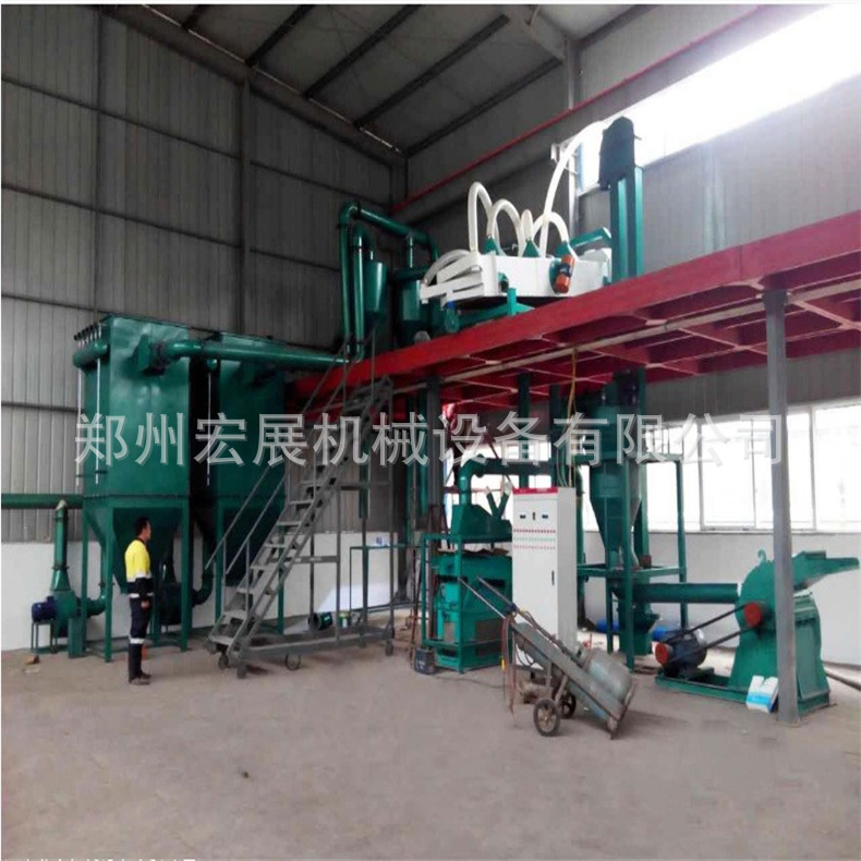 汽车废旧电瓶拆解破碎分离设备 锂电池破碎分拣回收机 锂电池破碎