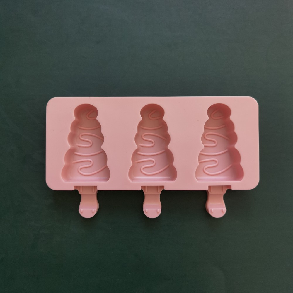3 helado de árbol de Navidad 285 helado de silicona molde de postre hielo de hielo para hacer suministros de fiesta de verano