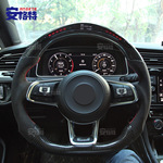 适用于大众7代GTI VW Golf MK7 R-LINE改装碳纤维汽车运动方向盘