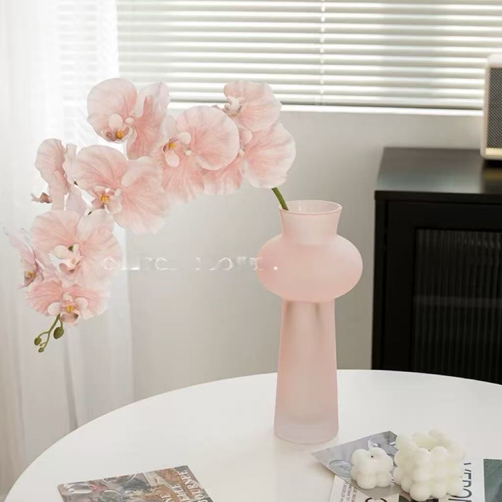 Florero ins estilo simple arte florero sala de estar escritorio florero de vidrio de lujo hidropónico arreglo floral Decoración