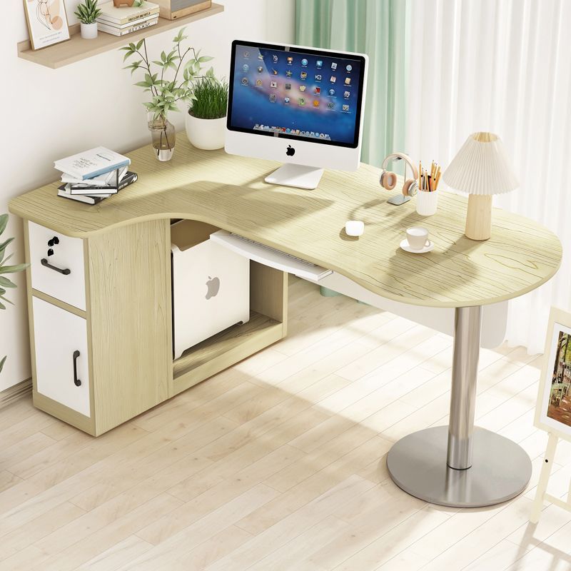 Simple Modern Curved Corner Desk Cabinet Study Table Shop Owner Computer Desk L-Shaped Desk Treatment Table Silk Flower Simple Modern Curved Corner Desk Cabinet Study Table Shop Owner Computer Desk L-Shaped Desk Treatment Table Silk Flower