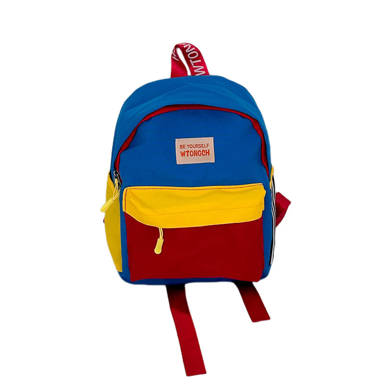 Inswind Kindergarten New Kids Light Color Collapse Mochila pequeña mochila de lona para niños para niños y niñas