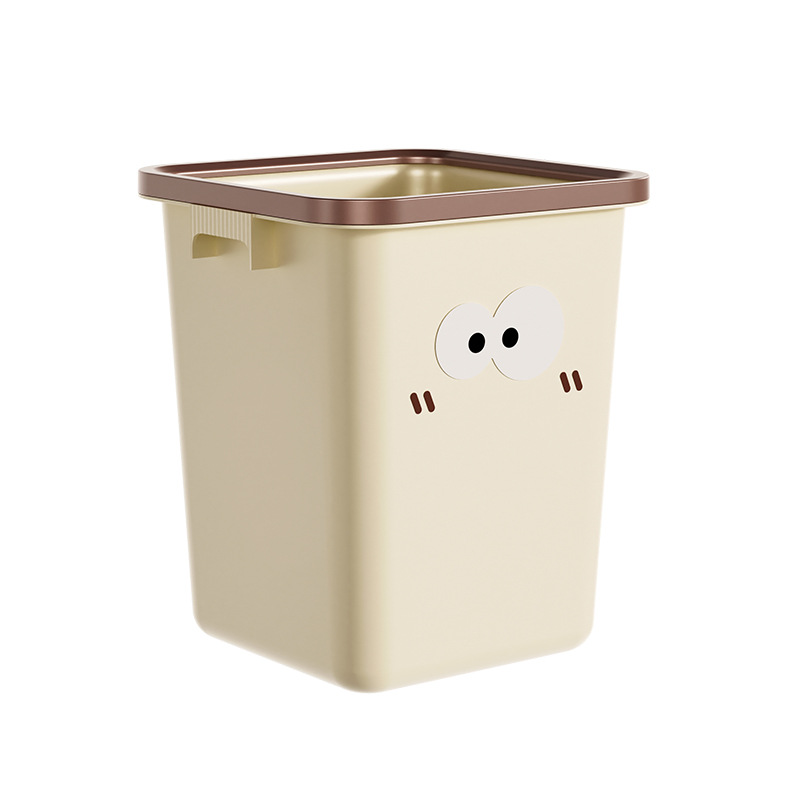 Papelera doméstica con tapa, diseño decorativo para cocina y baño