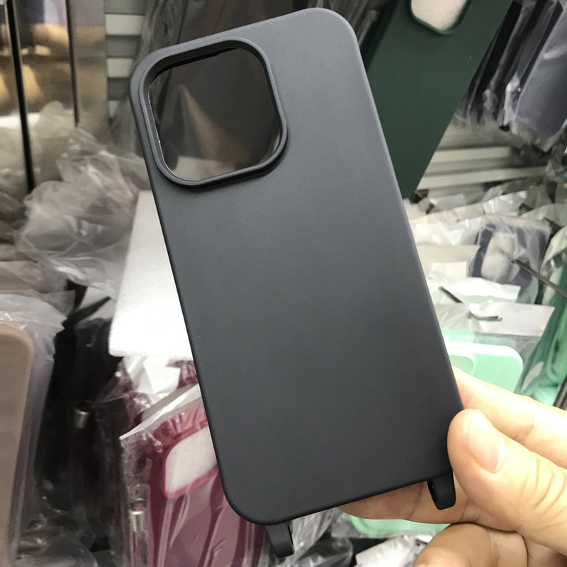 Skin-sensitive soft case TPU lanyard phone case for iPhone15ProMax all-inclusive 14plus drop-resistant protective case