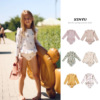 girl Swimsuit wholesale ins children Swimsuit Children Famous Conjoined Long sleeve Sunscreen Swimming suit hot spring Swimwear