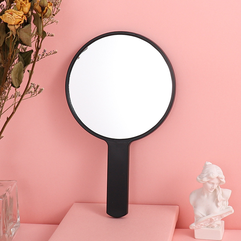 Espejo de Mano Redondo para Maquillaje Portátil con Mango de Plástico image 8