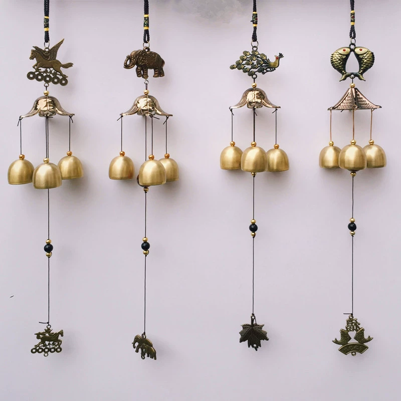 Ретро сплав колокольчик Pixiu Kirin кулон дорожная зона магазин фортуна декоративные украшения металлический кулон-колокольчик