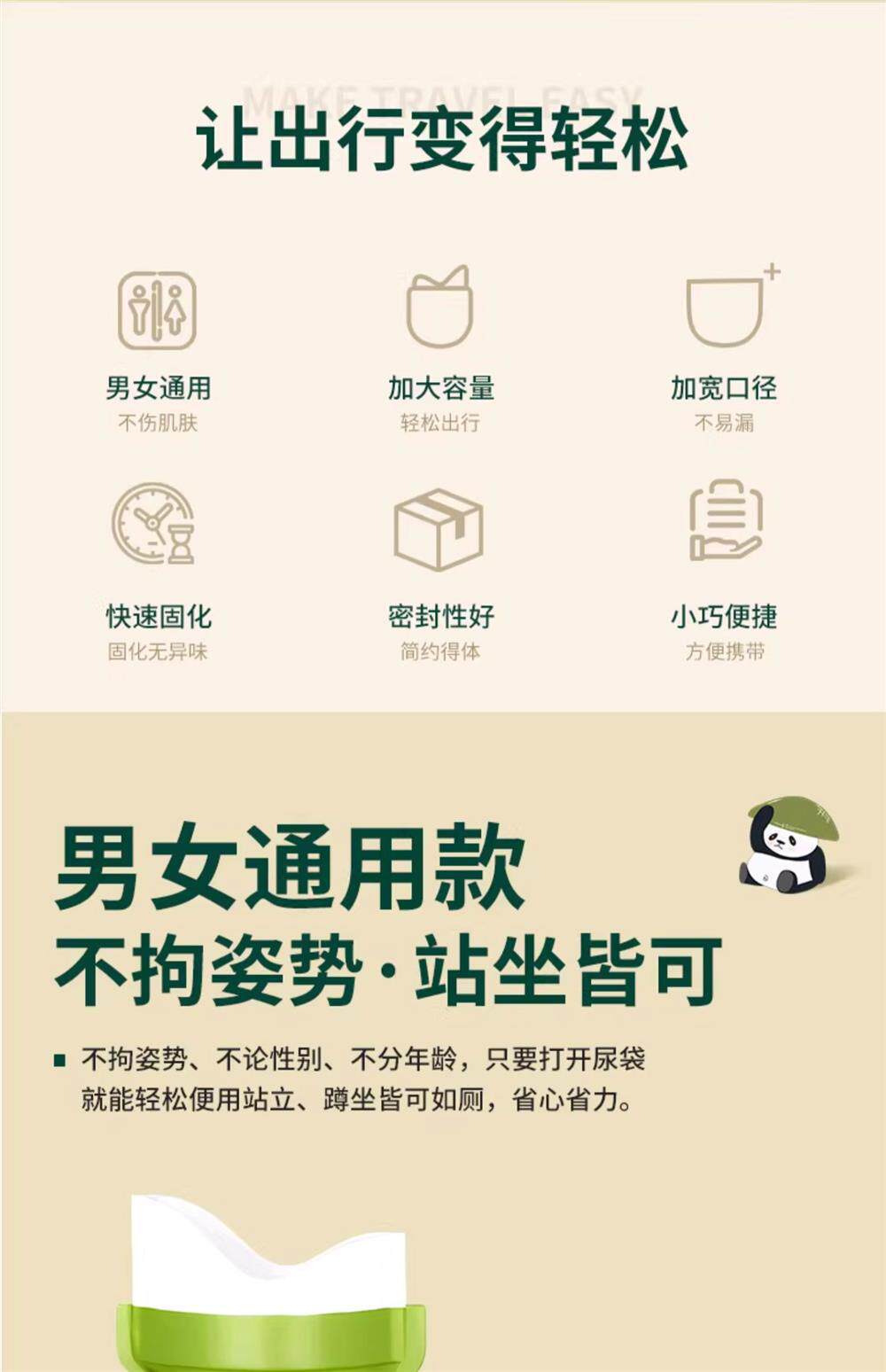 Emergency Disposable Urinal Bag for Women, Traffic Jam Pee Solution, Emergency Toilet for Women in High-Speed Vehicles, Car-Mounted for Ladies
