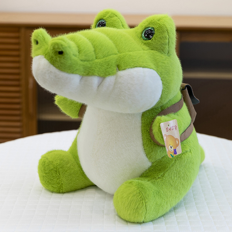 クロスボーダー卸売ワニバックパック人形かわいい大型ワニぬいぐるみクッション子供のコンパニオンなだめる人形|undefined