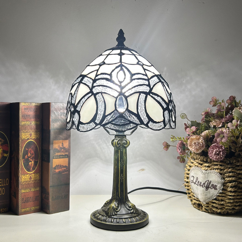 Huijing Tiffany Foreign Trade Pastoral Style Trendy Bedroom and Study Room Decorative Exquisite Handmade High-End Table Lamp