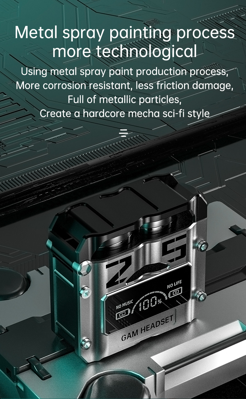 Title 3, Science Fiction Metal Capsule Headset for Lag-F...