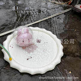 庭院喷水垫儿童戏水垫PVC水垫子洒水胶垫滑水道戏水池亲子互动