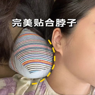 Natural Buckwheat Shell Health Pillow Cervical Spine Pillow Fatigue Ancient Pharaoh Coarse Cloth Craft Pillow