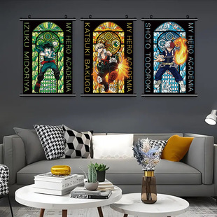 My Hero Academia Anime Peripheral Cloth Painting Hanging Painting Wall Painting Mural Poster Decorative Painting