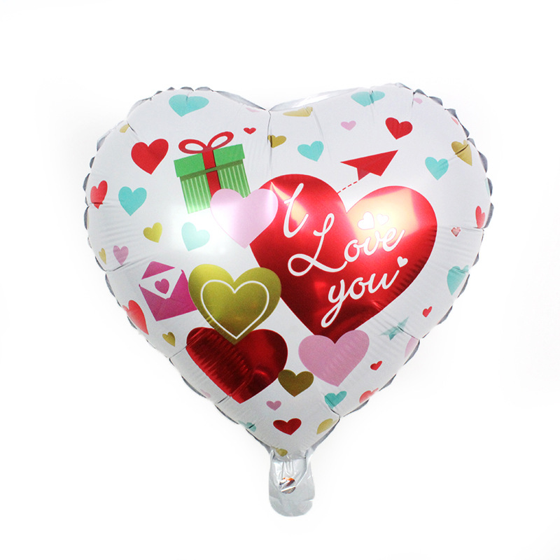 Valentine's Day Letter Heart Shape Aluminum Film Party Balloons 1 Piece display picture 3