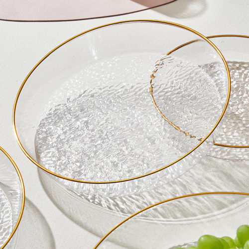 Phnom Penh Creative Lead-Free Plastic Plate PET European Western Food Plate Tray Round Fruit Plate Dried Fruit Plate Manufacturer Wholesale