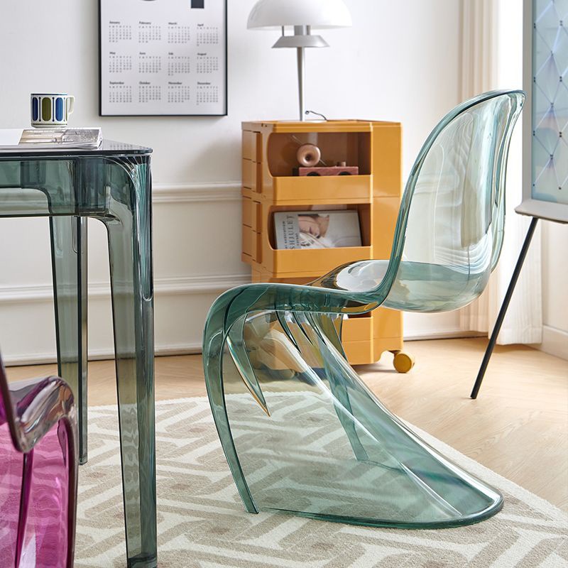 3l餐椅網紅透明塑料椅子家用化妝凳子書桌椅戶外洽談