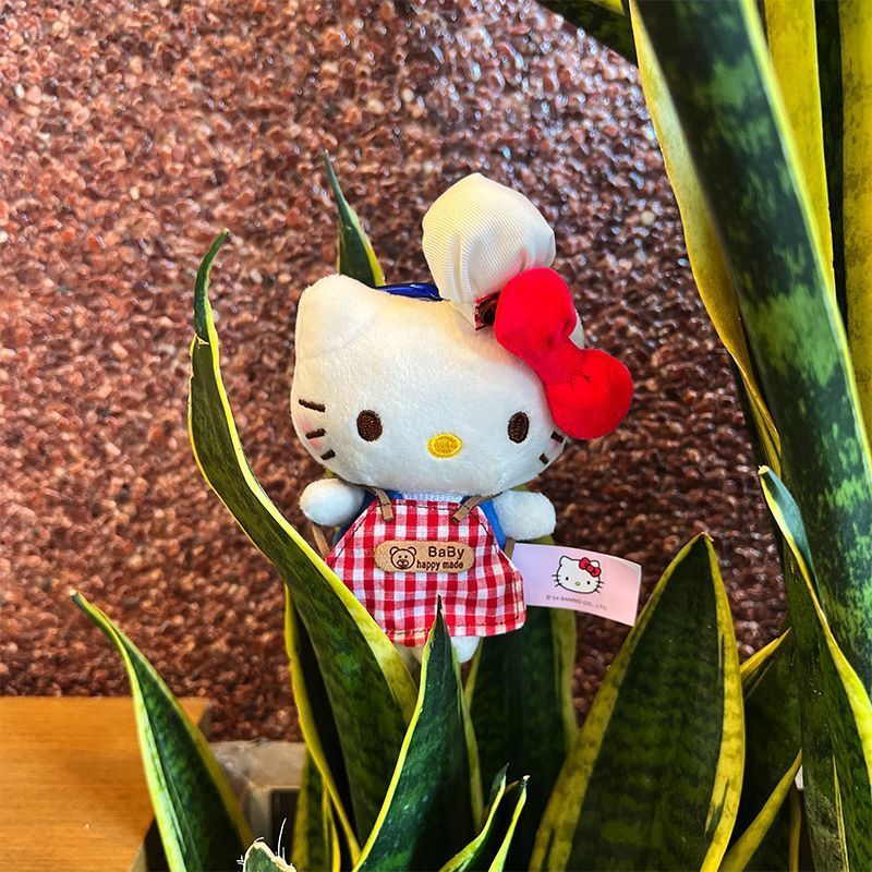 hellokitty小挂件夏日kt毛绒公仔钥匙扣包包玩偶背包挂饰可爱玩偶|undefined