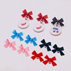 Spray paint with bow, earrings, multicoloured eraser handmade, accessory, handicrafts