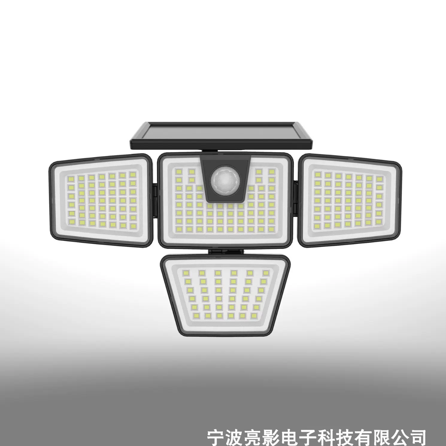 亚马逊沃尔玛四头太阳能感应壁灯2024新款户外双感应器壁灯庭院灯