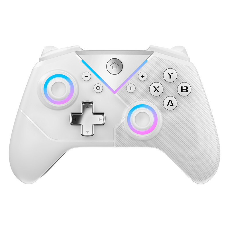 ファクトリー ブラック ミュージック スイッチ ワイヤレス Bluetooth ゲーム コントローラー PC360 拡張バック ボタン RGB ライト体性感覚振動|undefined