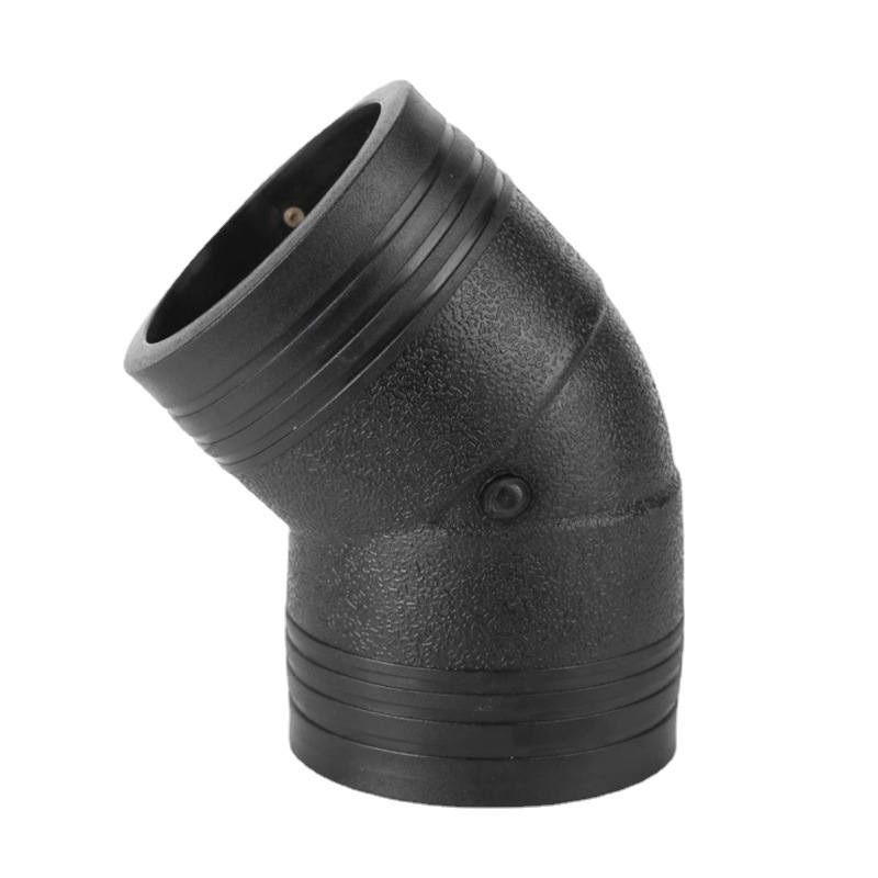 厂家供应钢丝网骨架管配件电熔45°弯头45度弯头 hdpe弯头半弯