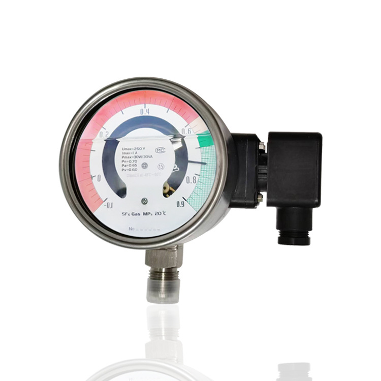 供应电厂用SF6气体密度控制器六氟化硫密度继电器径向立装充油耐