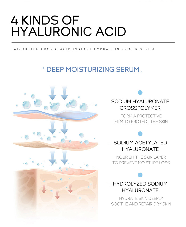 LAIKOU Hyaluronic Acid Essence Base Liquid 100ml Hydrating and Moisturizing Skin Care Essence Cross-border Wholesale undefined